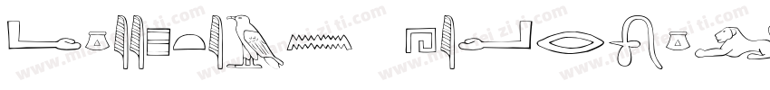 Egyptian Hieroglyphs字体转换